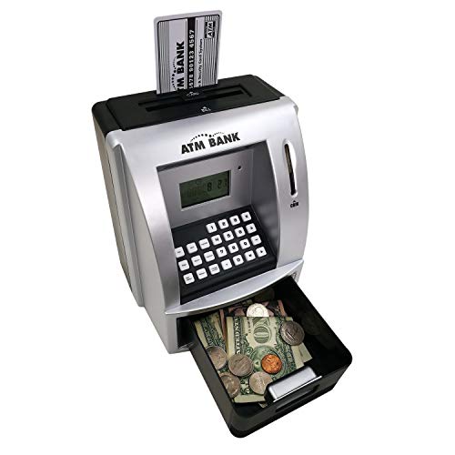 LIKE Toy Talking ATM Bank ATM Machine Savings Bank for Kids –Works like a Real one- Deposit, Withdraw, Debit Card, Saving Target, Timer and Clock - Image 5