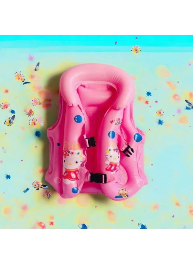 Hello Kitty Hello Kitty Kids Inflatable Life Jacket – Pink Safety Vest for Ages 3-8 – Pool, Beach, & Boating Gear size24 - Image 3