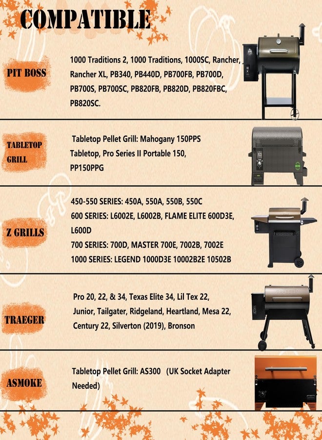 FCCUM Replacement Digital Controller Board ，Universal Grill and Smoker PID Control Board/Thermostat for Pit Boss/Traeger/Zgrill Pellet Grill Smoker - Image 2