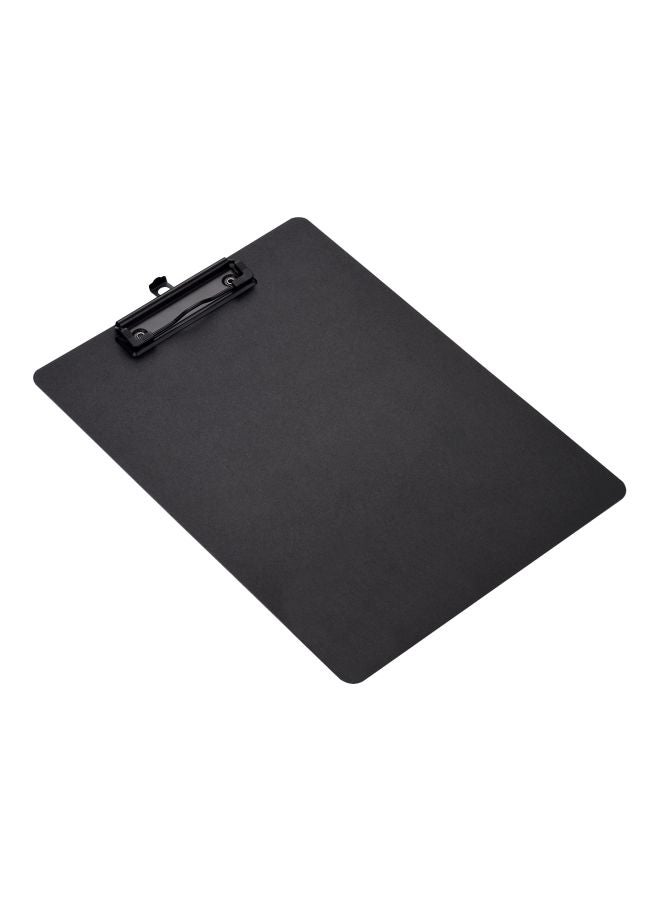A4 Plastic Clipboard Black - Image 2
