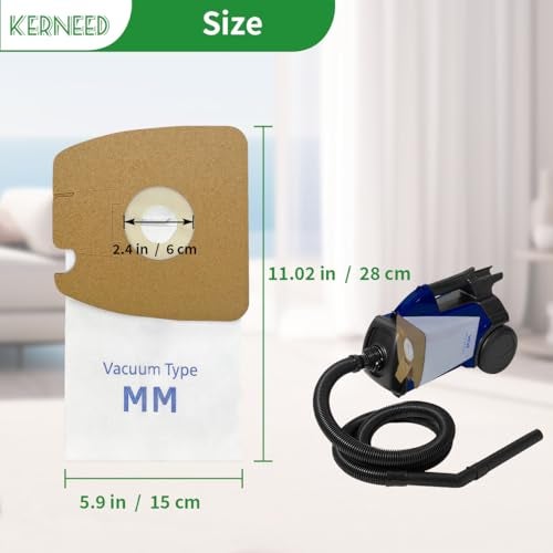 Kerneed 10 Pack MM Vacuum Bags for Sanitaire S3680 & SC3680 Canister Vacuums & Eureka Mighty Mite 3670 3680 4100 4300 5180 Series Canisters, Model 60297A, 60295A, 60295B, 60295C, 60296C, 63253A - Image 3
