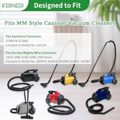 Kerneed 10 Pack MM Vacuum Bags for Sanitaire S3680 & SC3680 Canister Vacuums & Eureka Mighty Mite 3670 3680 4100 4300 5180 Series Canisters, Model 60297A, 60295A, 60295B, 60295C, 60296C, 63253A - Image 2