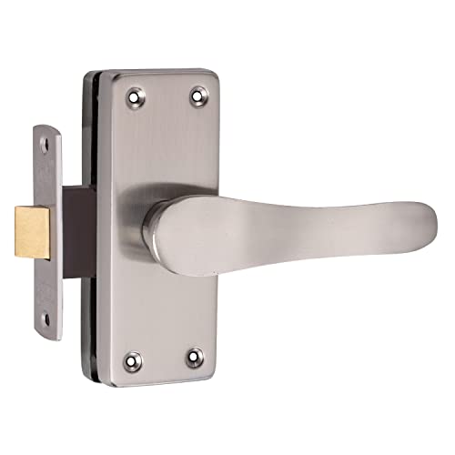 SARDAR Remo SS 5" Iron Baby Latch Keyless Bathroom Door Handle Set/Mortise Door Handle with Baby Latch| Iron | Pull handle | Silver - Image 5