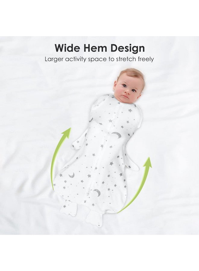 Beberoad Love Baby Swaddle, Breathable Sleep Sack for Newborns, Easy Swaddling, Stars, Medium, 1 Pack - Image 3