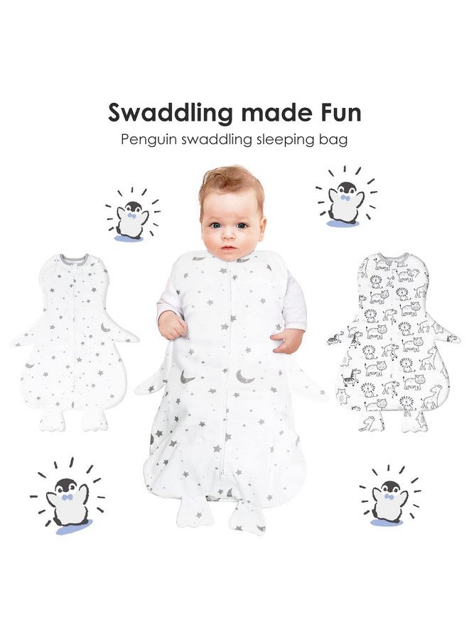 Beberoad Love Baby Swaddle, Breathable Sleep Sack for Newborns, Easy Swaddling, Stars, Medium, 1 Pack - Image 5