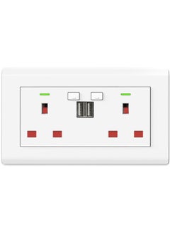 Double Wall WiFi Socket Outlet, Works with Amazon Alexa, Google Home Assistant and Siri