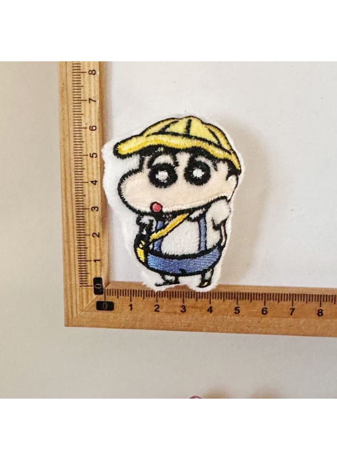 Variant Crayon Shin Cartoon Plush Animal DIY Accessories Decoration Accessories Shoes And Hats Clothing Accessories Socks Decoration-Color:Yellow Hat Xiaoxin  - Image 1