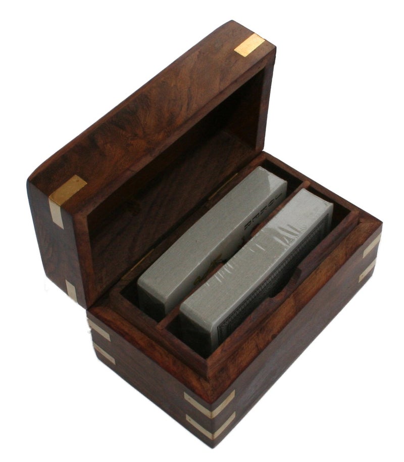 Purity Style Purity Twin pack wooden card box with Two Packs of Cards - Image 2