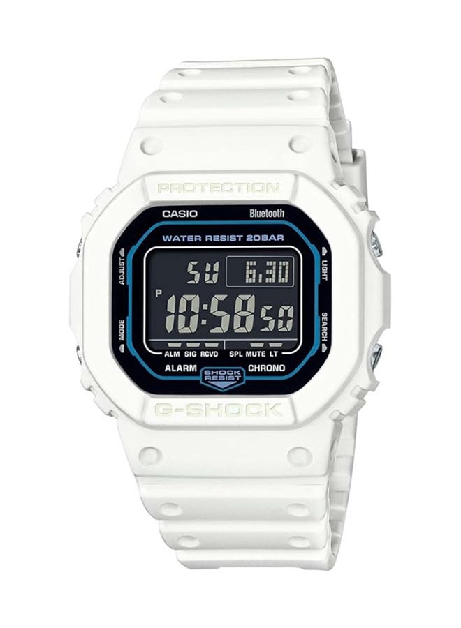 Casio Unisex Watch- G-SHOCK  Digital science fiction white design Black Dial Resin Band DW-B5600SF-7DR. - Image 1
