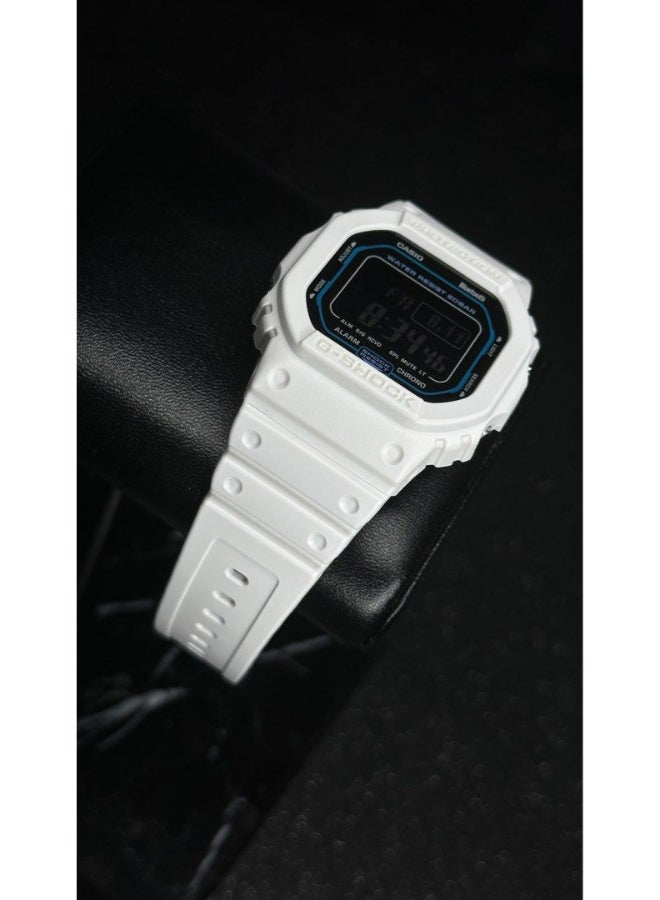 Casio Unisex Watch- G-SHOCK  Digital science fiction white design Black Dial Resin Band DW-B5600SF-7DR. - Image 3