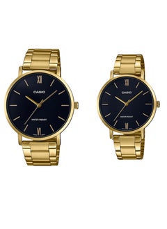 CASIO CASIO COUPLE WATCH GOLD TONE MTP/LTP-VT01G-1BUDF  - Image 1