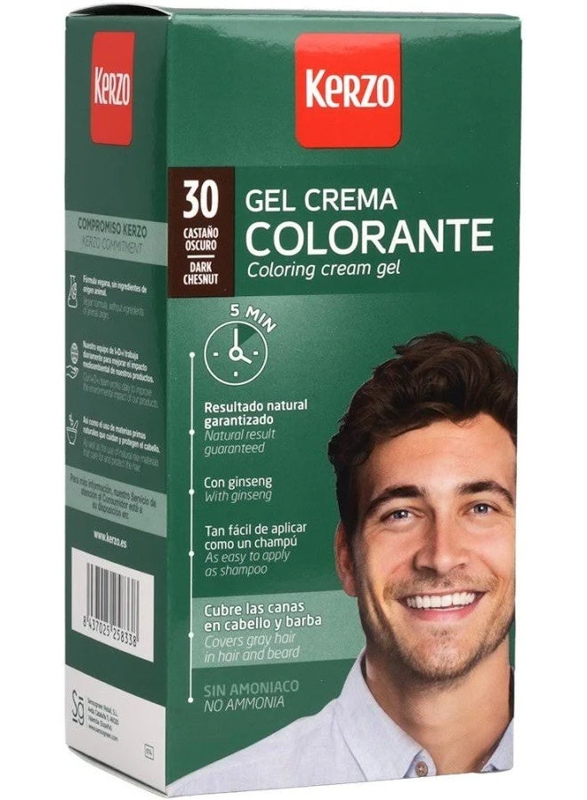 كريم تلوين الشعر للرجال من كيرزو، لون بني داكن 30 - Image 1