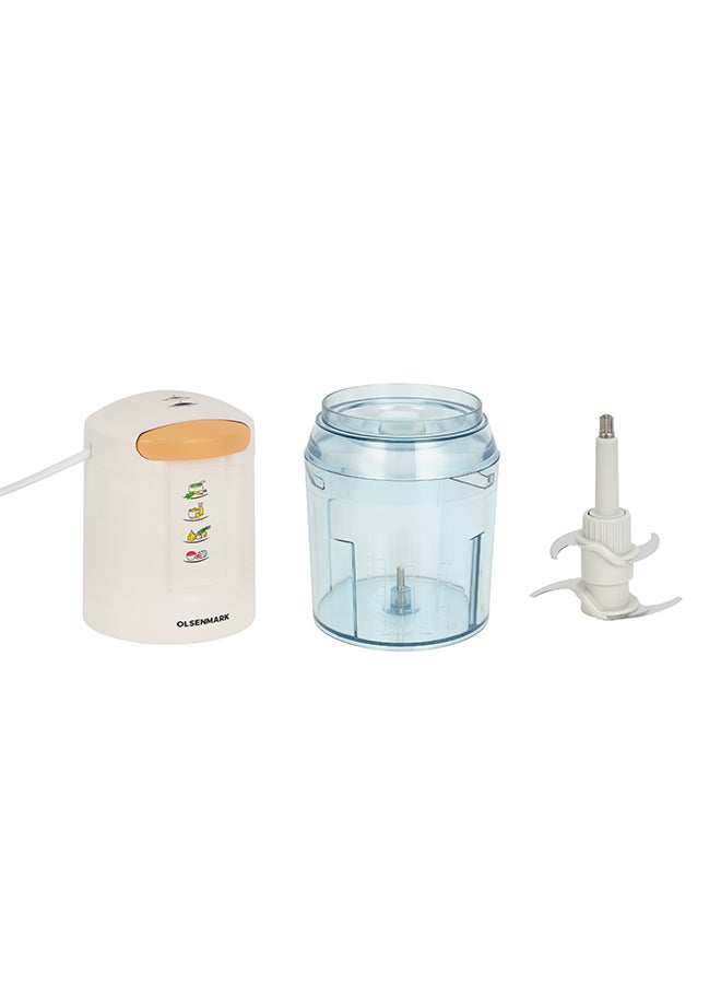 أولسنمارك قطاعة كهربائية متعددة الوظائف 500 ml 500 W OMC2246 أبيض/ شفاف - Image 2