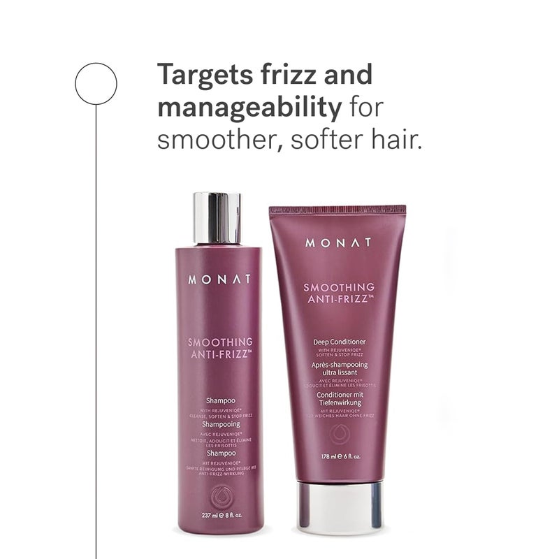 MONAT Smoothing Anti-Frizz Set - Natural Frizz Ease Shampoo & Frizz Dismiss Conditioner for Lightweight Frizz Control and Smooth, Shiny Hair - Image 2