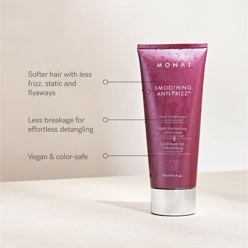 MONAT Smoothing Anti-Frizz Set - Natural Frizz Ease Shampoo & Frizz Dismiss Conditioner for Lightweight Frizz Control and Smooth, Shiny Hair - Image 3