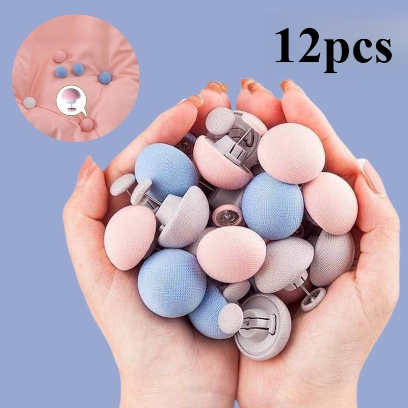 12 Pieces Assorted Duvet Fasteners Removable Sheet Clips Prevent Shifting Reusable - Image 1