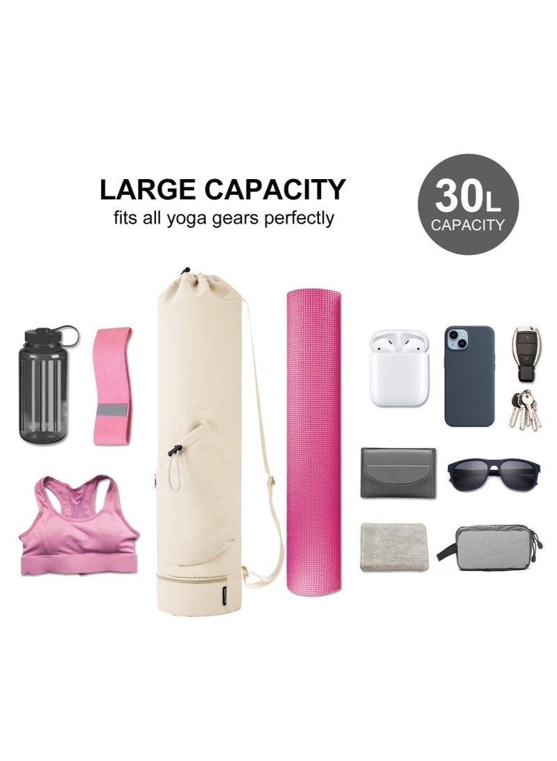 Arabest Yoga Mat Bag Large with Adjustable Carry Strap Pilates Bag with Bottle Pocket and Wet Compartment - Image 4