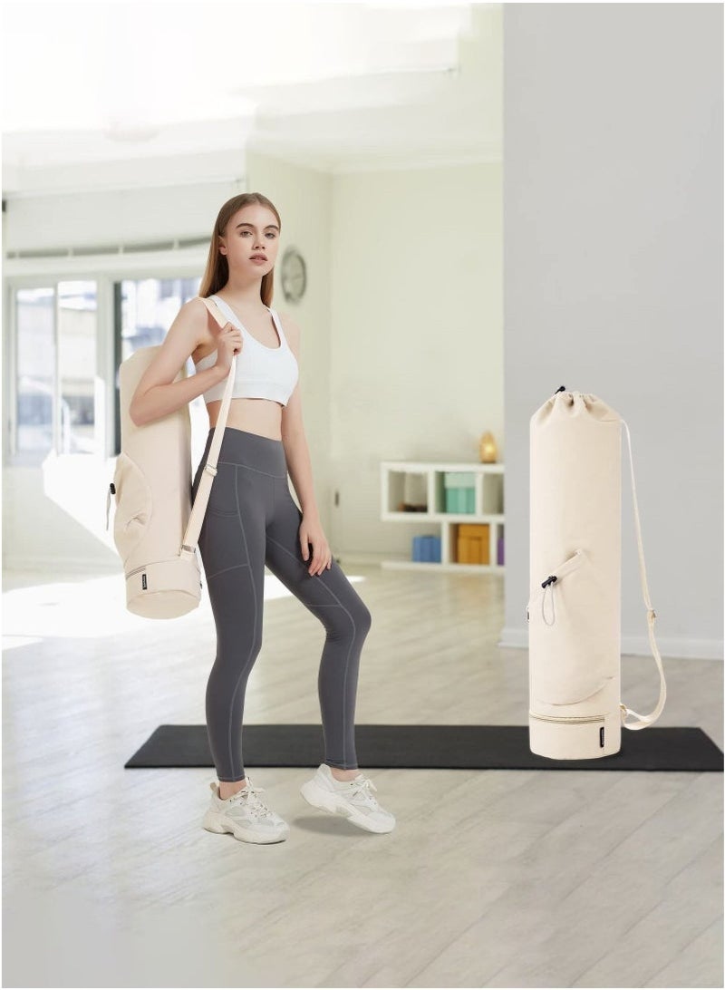 Arabest Yoga Mat Bag Large with Adjustable Carry Strap Pilates Bag with Bottle Pocket and Wet Compartment - Image 5