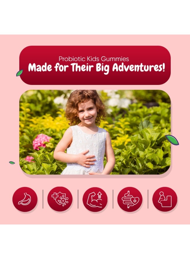 maxmedix Kids Probiotic Gummies - 90 Gummies - 45 Days Supply (2 per Day) - Natural Apple Flavour - Contains 1 Billion CFU Bacillus Coagulans & Prebiotic Inulin - Vegan & Gluten-Free Probiotics for Children - Image 3