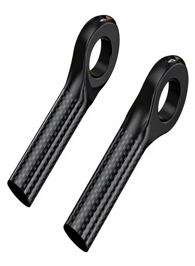 ENLEE Carbon Fiber Bicycle Handlebar Ends Mountain Bike Handlebar Grip Bike Vice Handlebar - Image 1