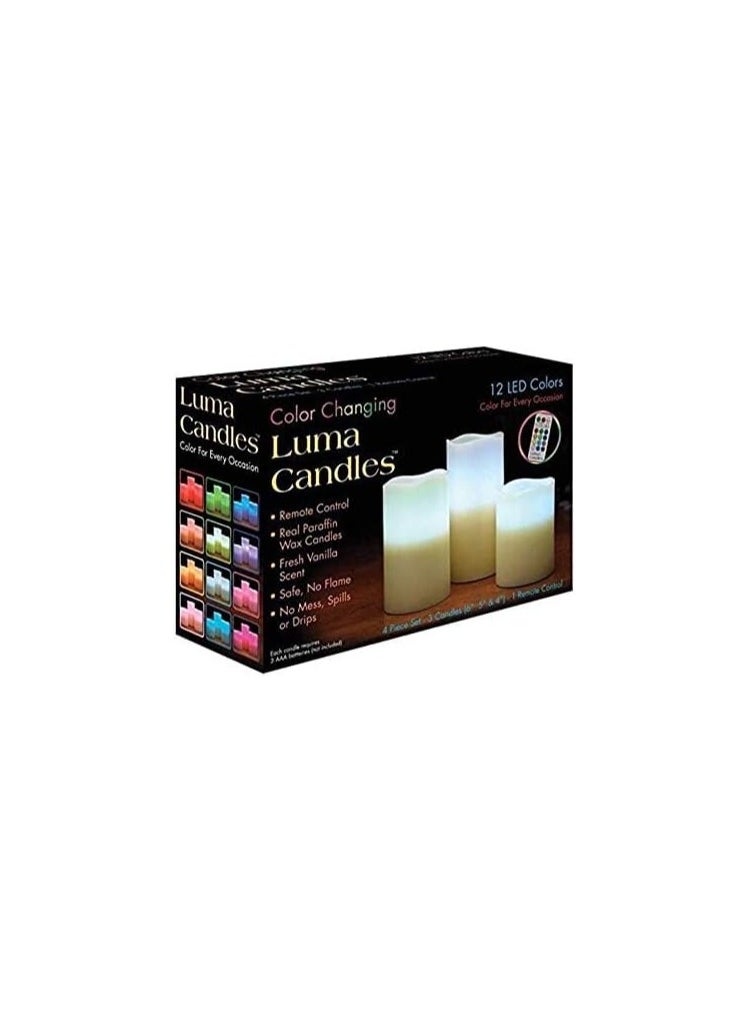 Luma - Luma 12 Color Changing Candles Real Wax Flameless with Remote Control Timer - Image 1