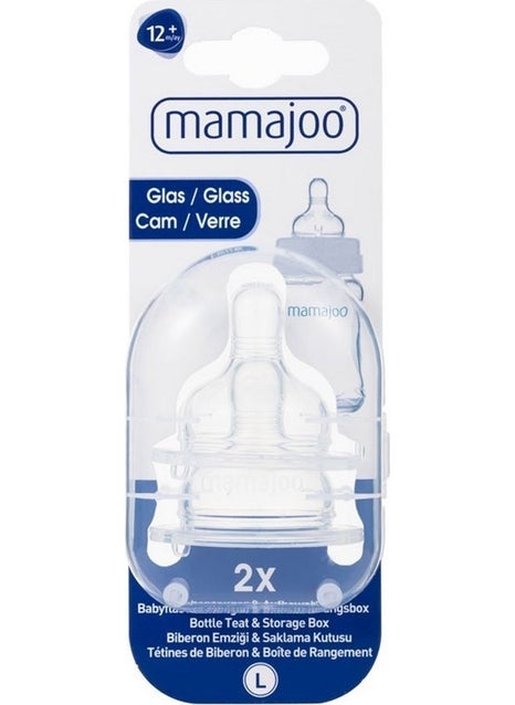 Mamajoo Glass Teat No:3 12 Months + Storage Box  - Image 1