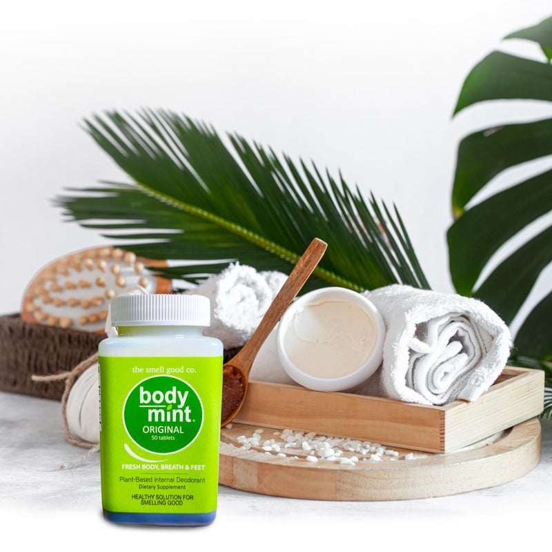 Body Mint Original | Chlorophyll Deodorizing Supplement for Full Body Freshness | Aluminum-Free Plant-Based Internal Deodorant | Fresh Underarms, Breath, Body & Feet | 50 tabs - Image 2