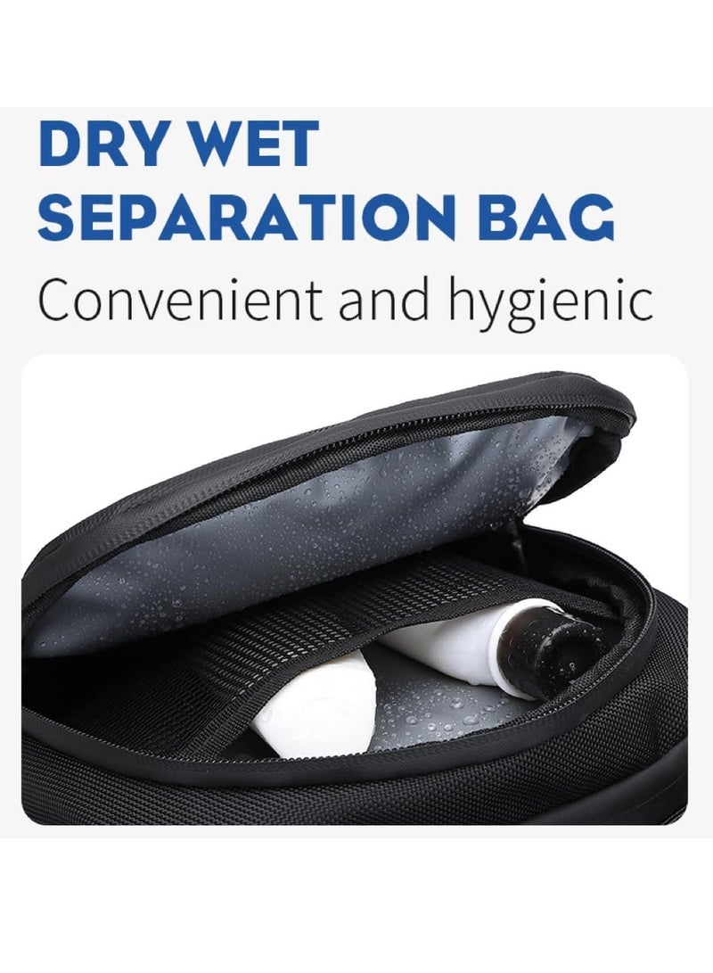 أوزوكو حقيبة كروس بودي، حقيبة كتف للرجال ذات سعة كبيرة، حقيبة ظهر طويلة الأمد مضادة للسرقة، حقيبة ماسنجر تكتيكية مضادة للخدش للاستخدام في الهواء الطلق، (قطعة واحدة، رمادي) - Image 2