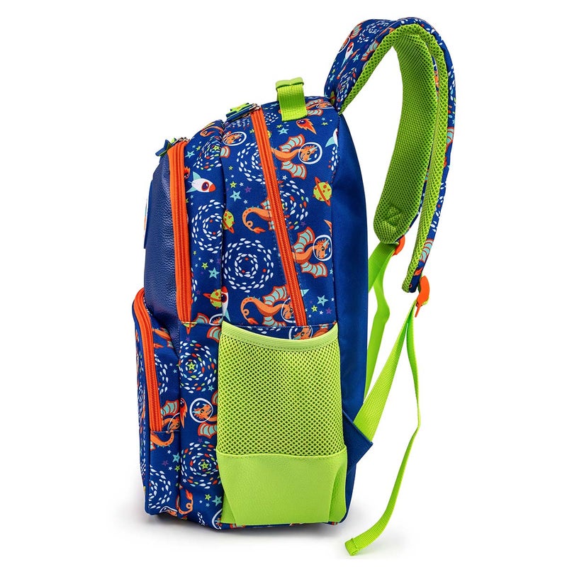 Milk & Moo Kids Backpack, Ergonomic Design School Bag with 3 Zipper Compartments, Water Bottle Storage Mesh, Compact Lightweight School Bag, Comfortable Fit, School Bookbag for Boys Girls - Image 2