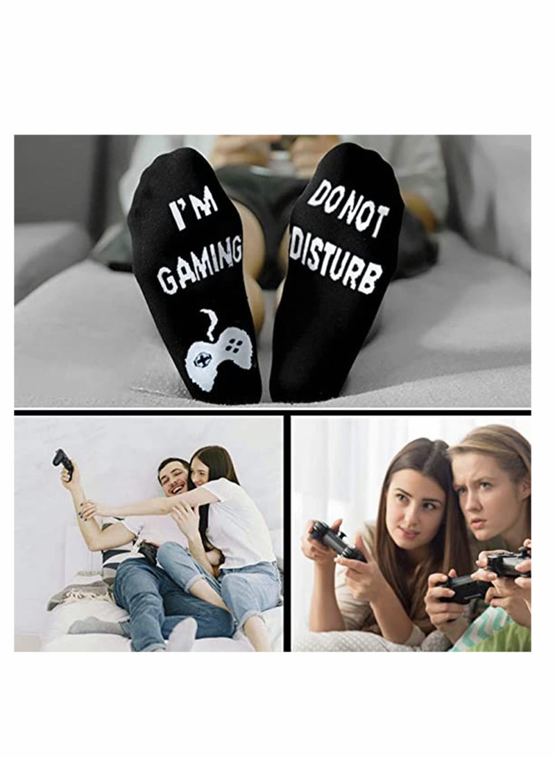 KASTWAVE Do Not Disturb Gaming Socks, Teen Boy Birthday Gifts Do Not Disturb Gaming Socks for Kid Teen Boys Mens Womens Game Loversusband Gamers… - Image 2
