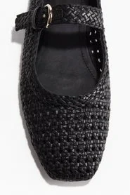 H&M Leather Mary Jane ballet pumps