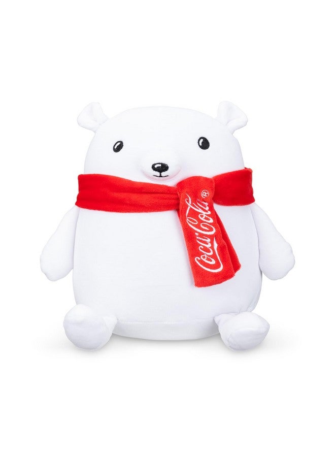 Coca-Cola 9" Polar Bear Snowball Plushies, Soft, Squishy Stuffed Animal, Great Gift for Boy, Girl, Kids & Toddlers for Christmas & Birthdays, Cuddle Pillow, Dorm Bed Décor - Image 1