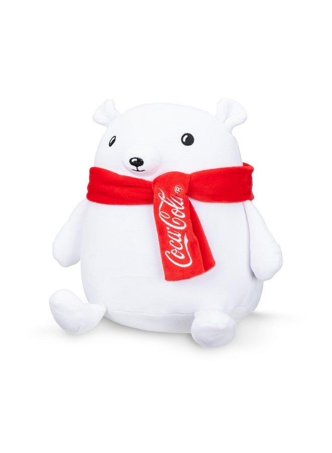 Coca-Cola 9" Polar Bear Snowball Plushies, Soft, Squishy Stuffed Animal, Great Gift for Boy, Girl, Kids & Toddlers for Christmas & Birthdays, Cuddle Pillow, Dorm Bed Décor - Image 5