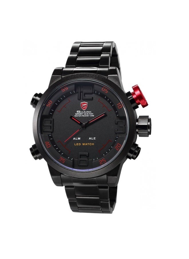 Shark Men's Waterproof Hand Stainless Steel Band Watch SH103  - Image 1