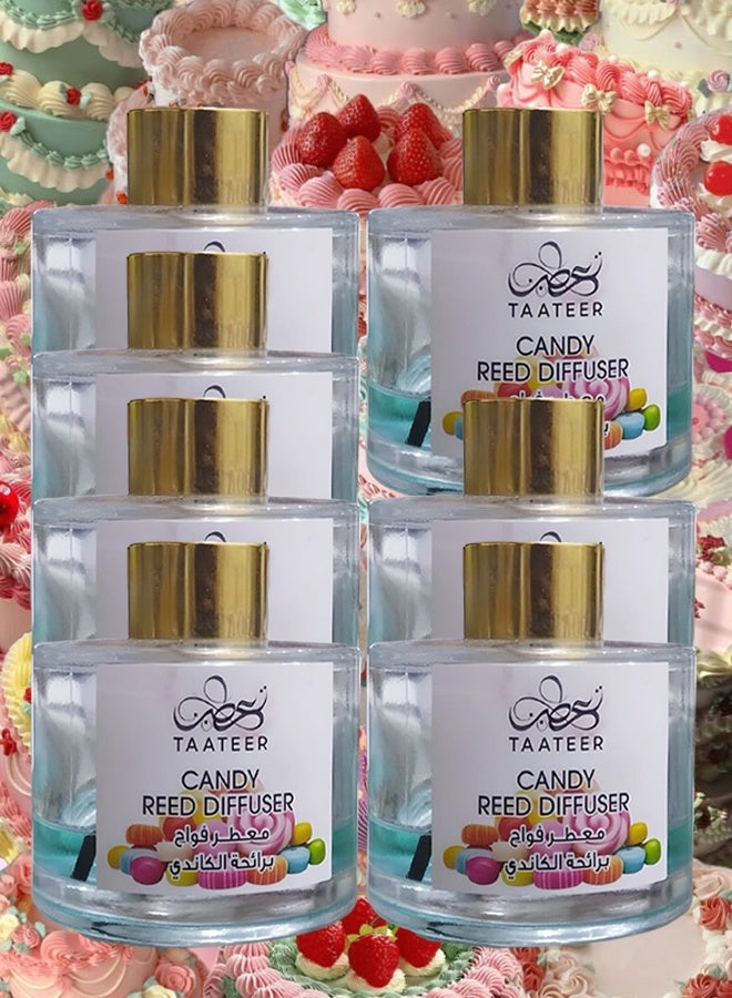 TAATEER 7 Pieces Candy Reed Diffuser - Image 1