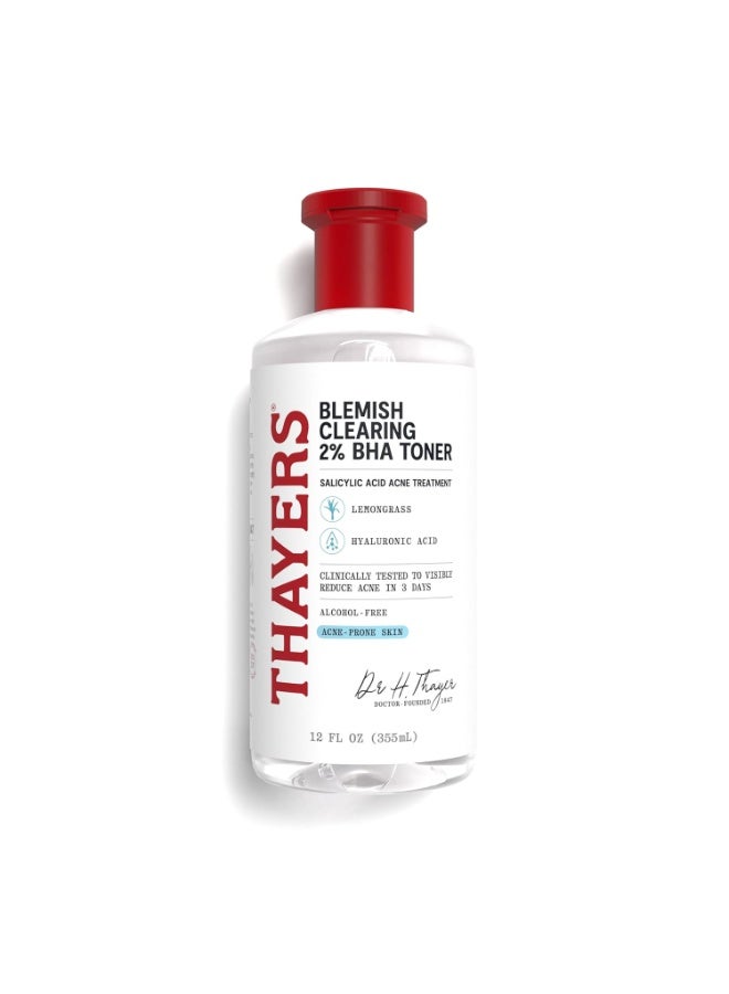 Thayers Blemish Clearing Salicylic Acid Toner, Acne Treatment Face Toner with 2% Salicylic Acid, Soothing and Non-Stripping Skin Care, 12 Fl Oz - Image 1