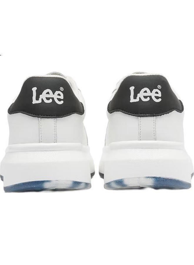 LEE Men'S Fashion Casual Board Shoes White Shoes All-Match Breathable Thick Bottom Low-Top Sports Casual Shoes Black Size 42 - Image 1