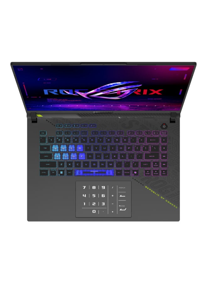أسوس لابتوب ROG Strix G16 (إصدار مطور) بشاشة WUXGA مقاس 16 بوصة (1920×1200)، معالج Intel Core i7-14650HX، ذاكرة وصول عشوائي DDR5 سعة 16 جيجابايت، قرص صلب SSD سعة 1 تيرابايت، بطاقة رسومات NVIDIA GeForce RTX 5060 سعة 8 جيجابايت، نظام تشغيل Windows 11، يدعم اللغتين الإنجليزية والعربية، لون رمادي إكليبس. الإنجليزية/العربية رمادي إكليبس - Image 3