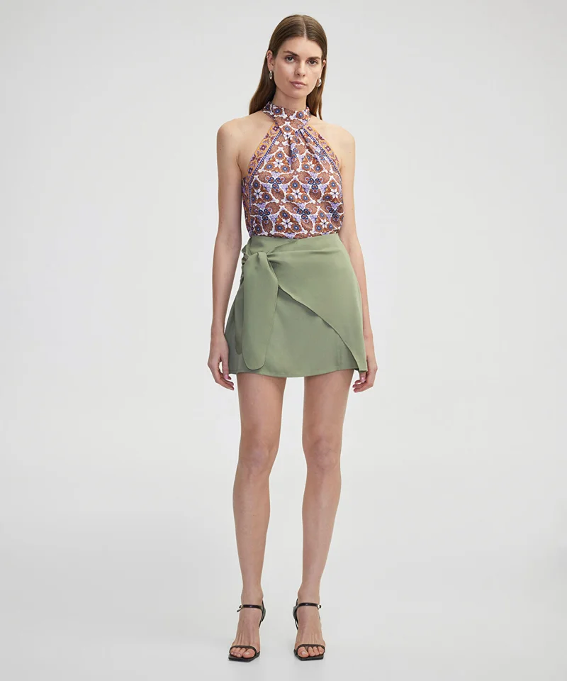 ابيكول Skort With Tied Belt