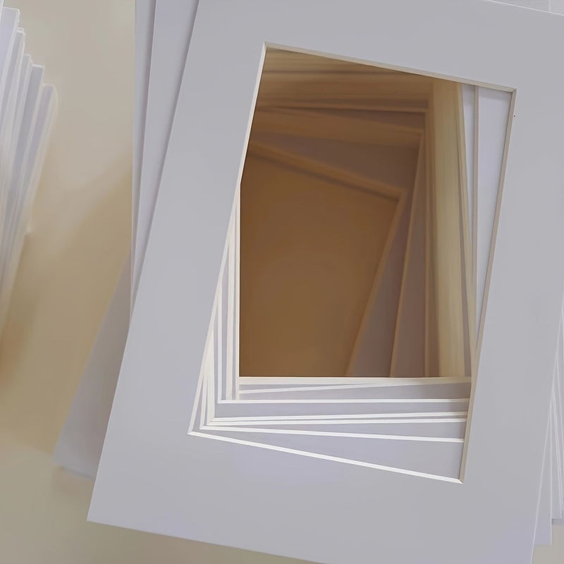 10 Pack Traditional Cardboard Photo Frames 8 27 X 11 69 Inch Handcrafted Decor Photo Display Stand For Office Home DIY Decorative Picture Frames - Image 3