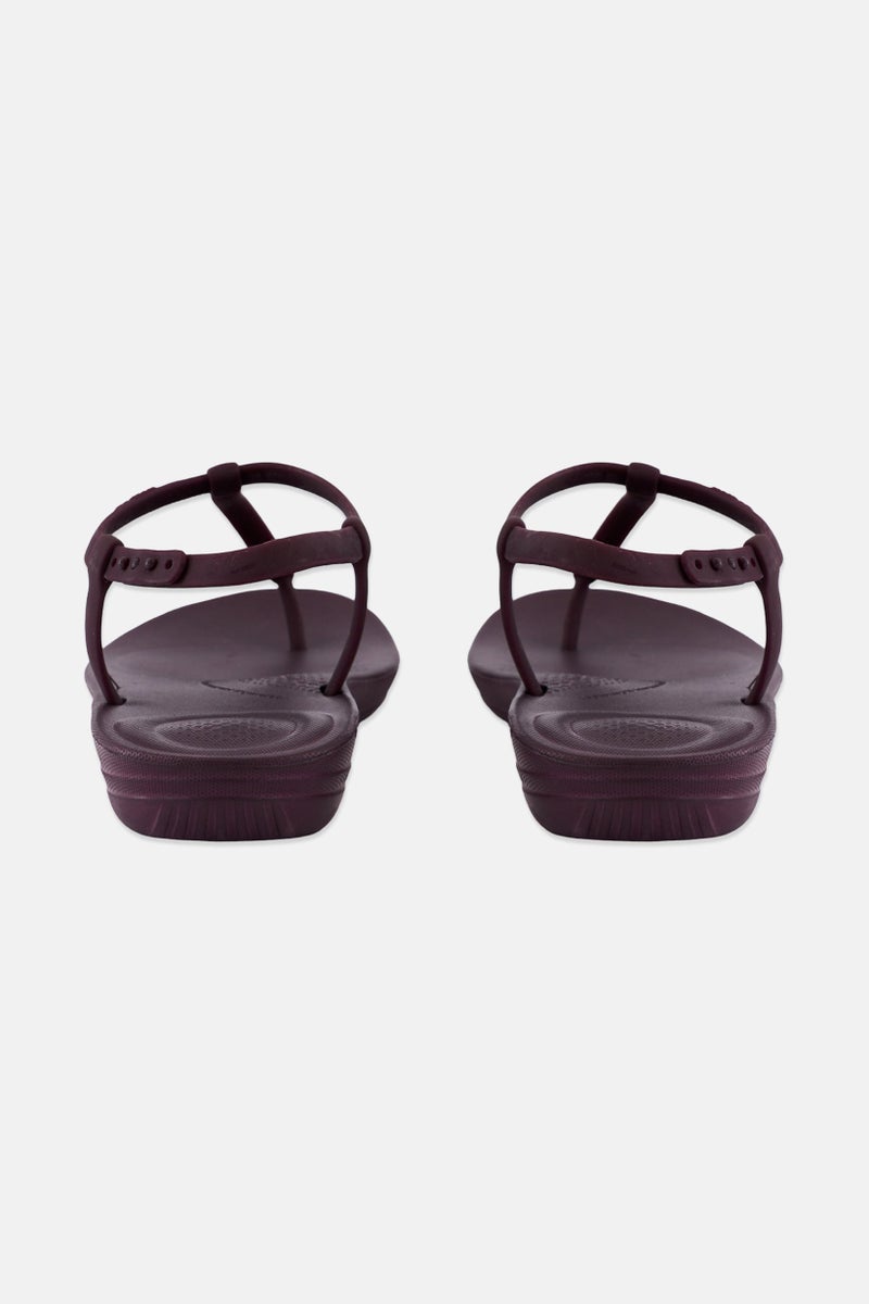 FitFlop Women Iqushion Splash Sandals, Dark Purple - Image 3