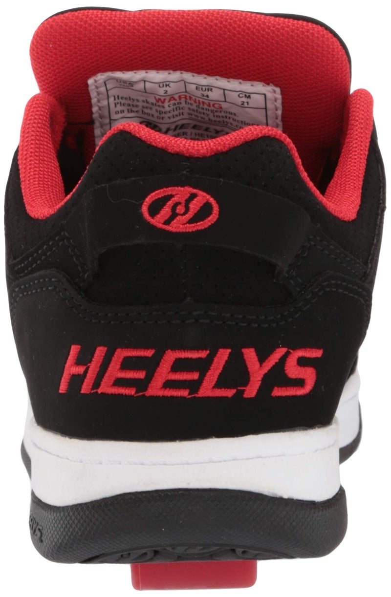 HEELYS girls Voyager Tennis Shoe, Black/Red, 1 Little Kid US - Image 2