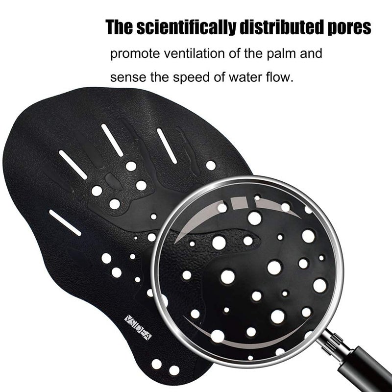 Vsidea Contoured Swim Hand Paddles with Silicone Ear Plugs and Nose Clip, Swim Paddles for Swimming Trainning Exercise - Image 5