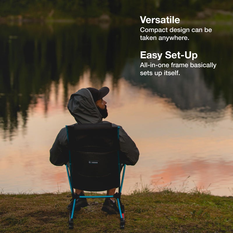 Helinox Chair Two Ultralight, High-Back, Collapsible Camping Chair, Black, with Pockets - Image 5
