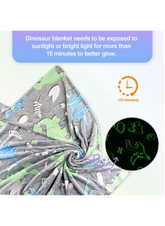 FASHION HOME Kids Glow in The Dark Blanket Soft Throw All Seasons for Couch Sofa Bed 150 x 120cm  - Image 4