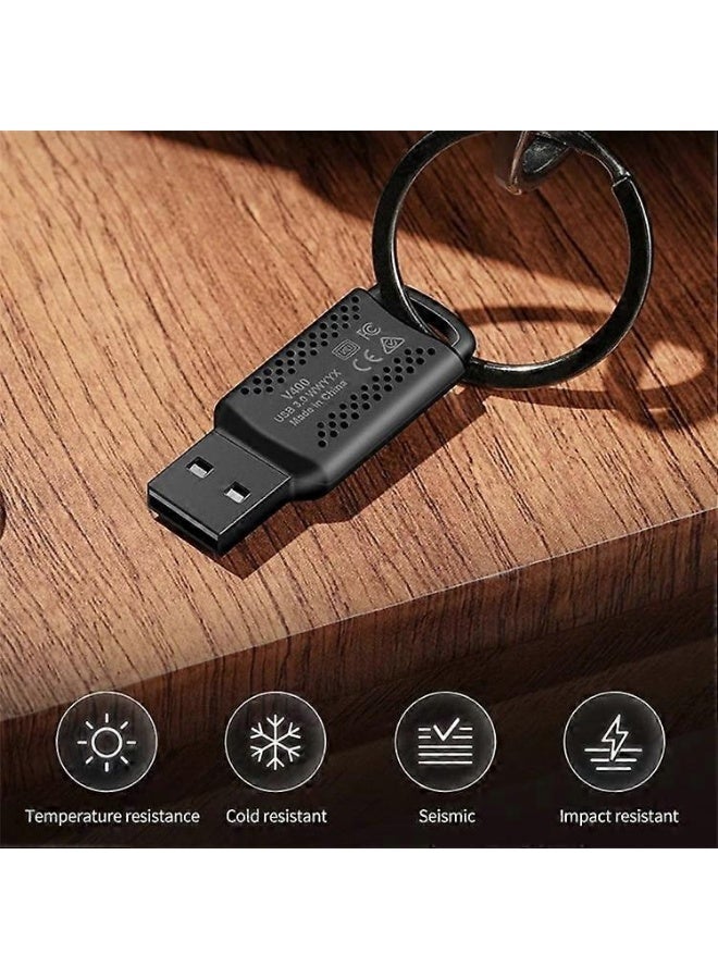 ليكسار محرك أقراص فلاش USB صغير عالي السرعة LEXAR V400 بسعة 256 جيجابايت USB 3.0، محرك أقراص USB مشفر V400 USB 3.0، ذاكرة مفتاح 100 ميجابايت/ثانية، محركات أقراص فلاش إبداعية لأجهزة Mac/PC/Android - Image 5