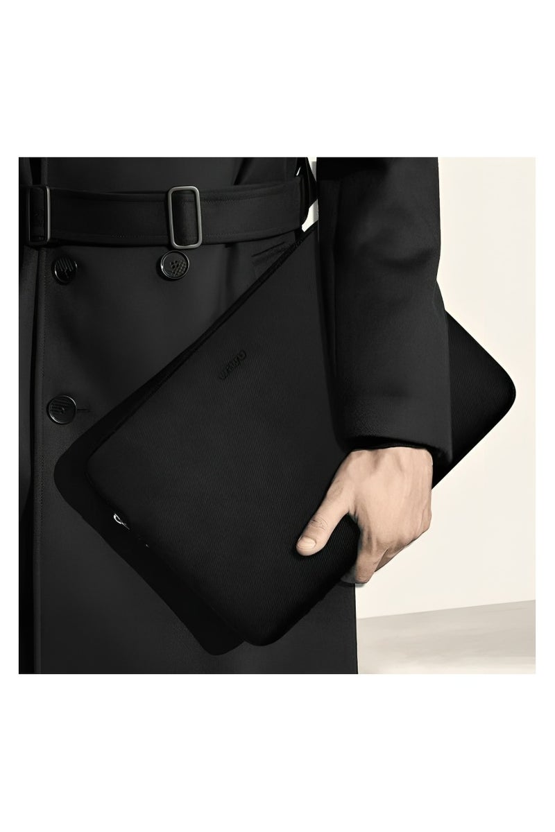 WiWU Skin Zero Ultra Thin Laptop Sleeve Bag with Anti-Scratch Lining, 16-Inch Size, Black - Image 3