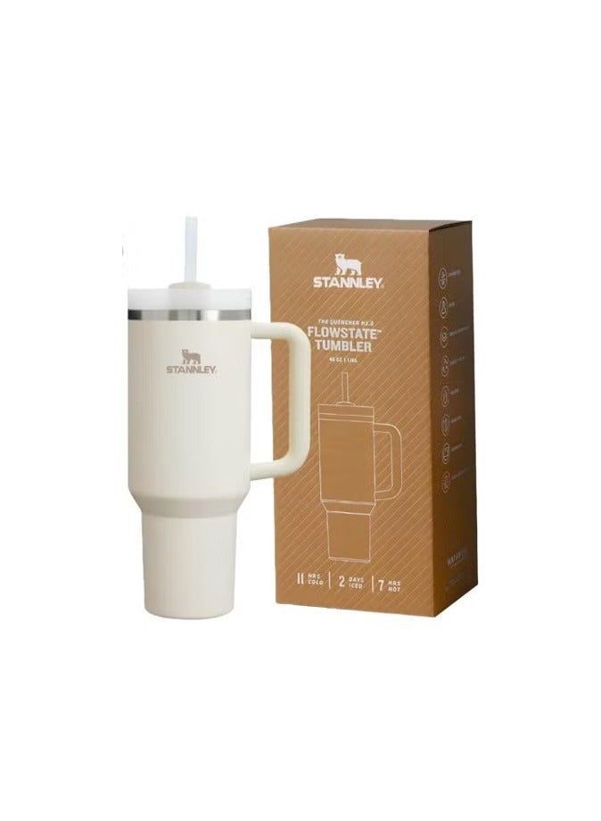 Stanley 40oz Stanley Quencher H20 Flowstate Stainless Steel Vacuum Insulated Tumbler with Lid and Straw for Water, Iced Tea or Coffee, Smoothie and More - Image 1