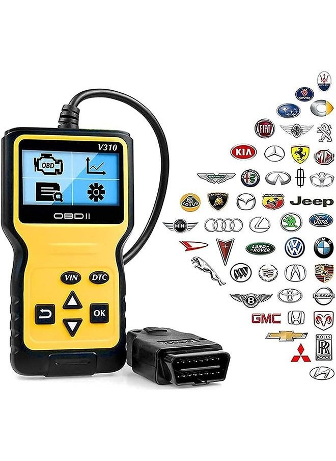 Generic - Car Trouble Code Reader, OBD2 Scanner Engine Diagnostics V310 Car Code Reader and Vehicle Car Engine Trouble Diagnostic Code Scanner Tool for All Cars - Image 1