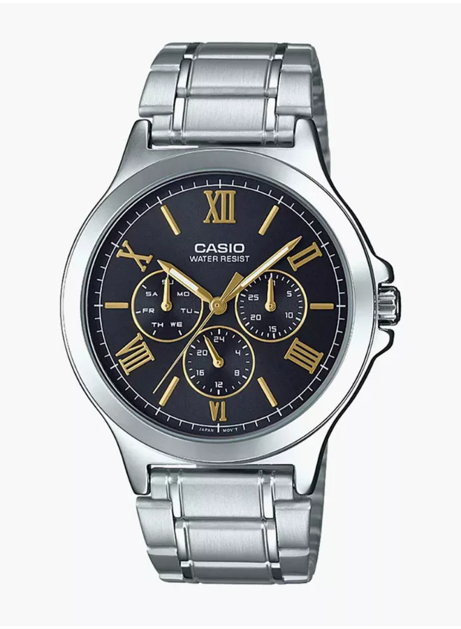 CASIO Men's Stainless Steel Analog Watch MTP-V300D-1A2UDF - 41.5 mm